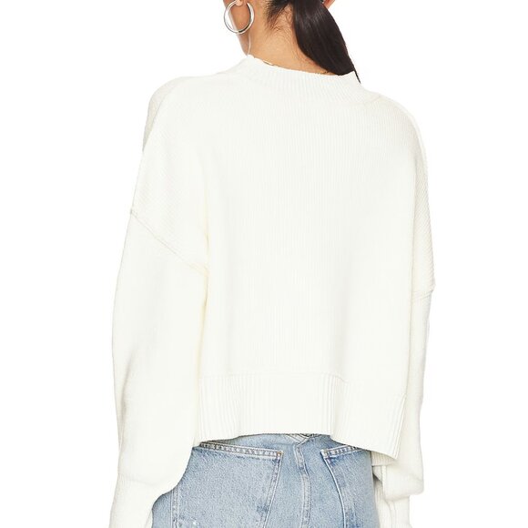 NEW FREE PEOPLE Easy Street Crop Sweater in brown for women 1225 3t0 - Picture 4 of 13